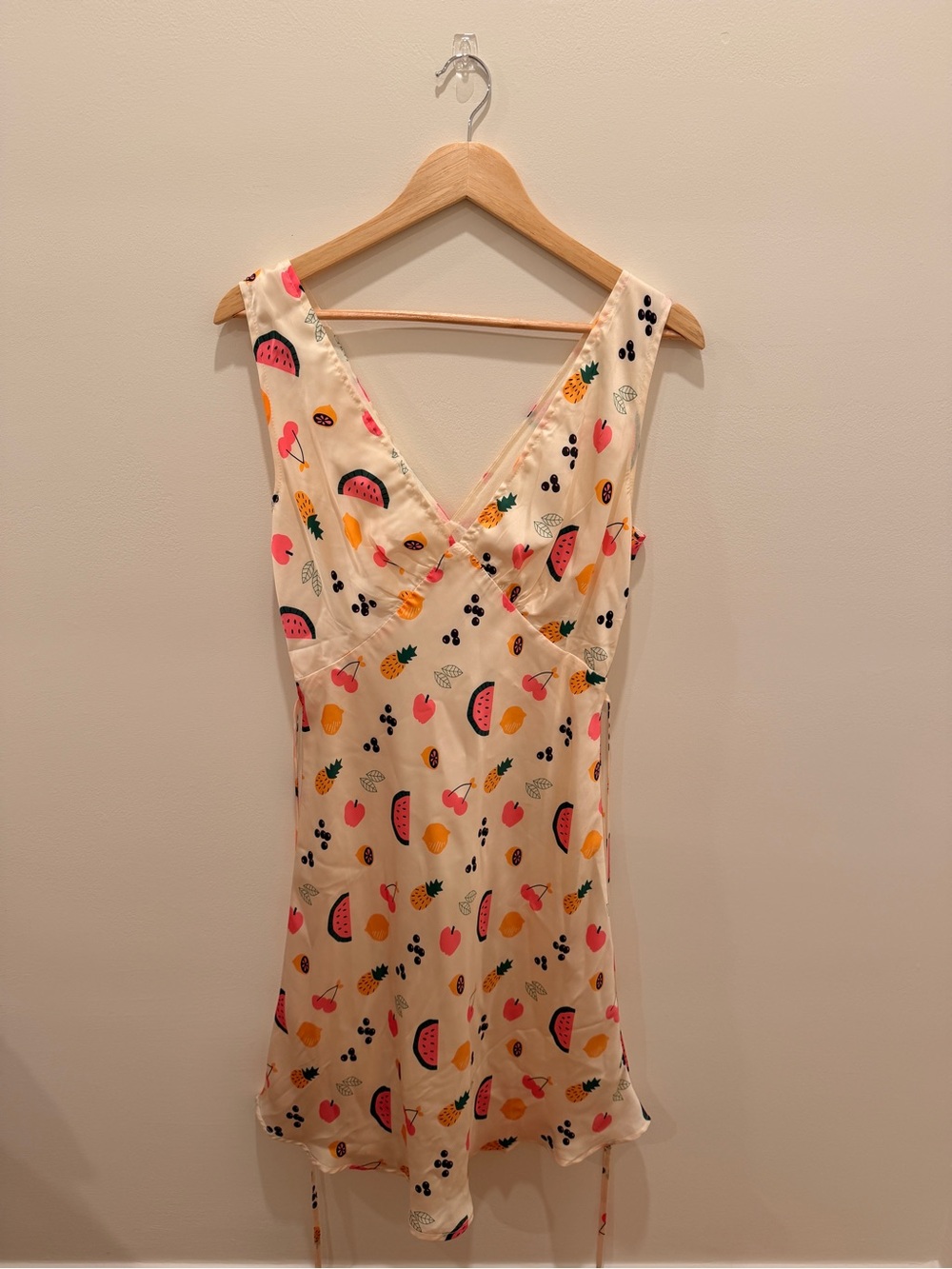 fun fruit silk pepper mayo tie dress!